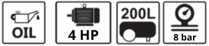 4hp 200 lts bb 8bar 380v v0.36