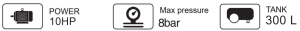 10 hp 500lts 8bar 380v bb w0.90